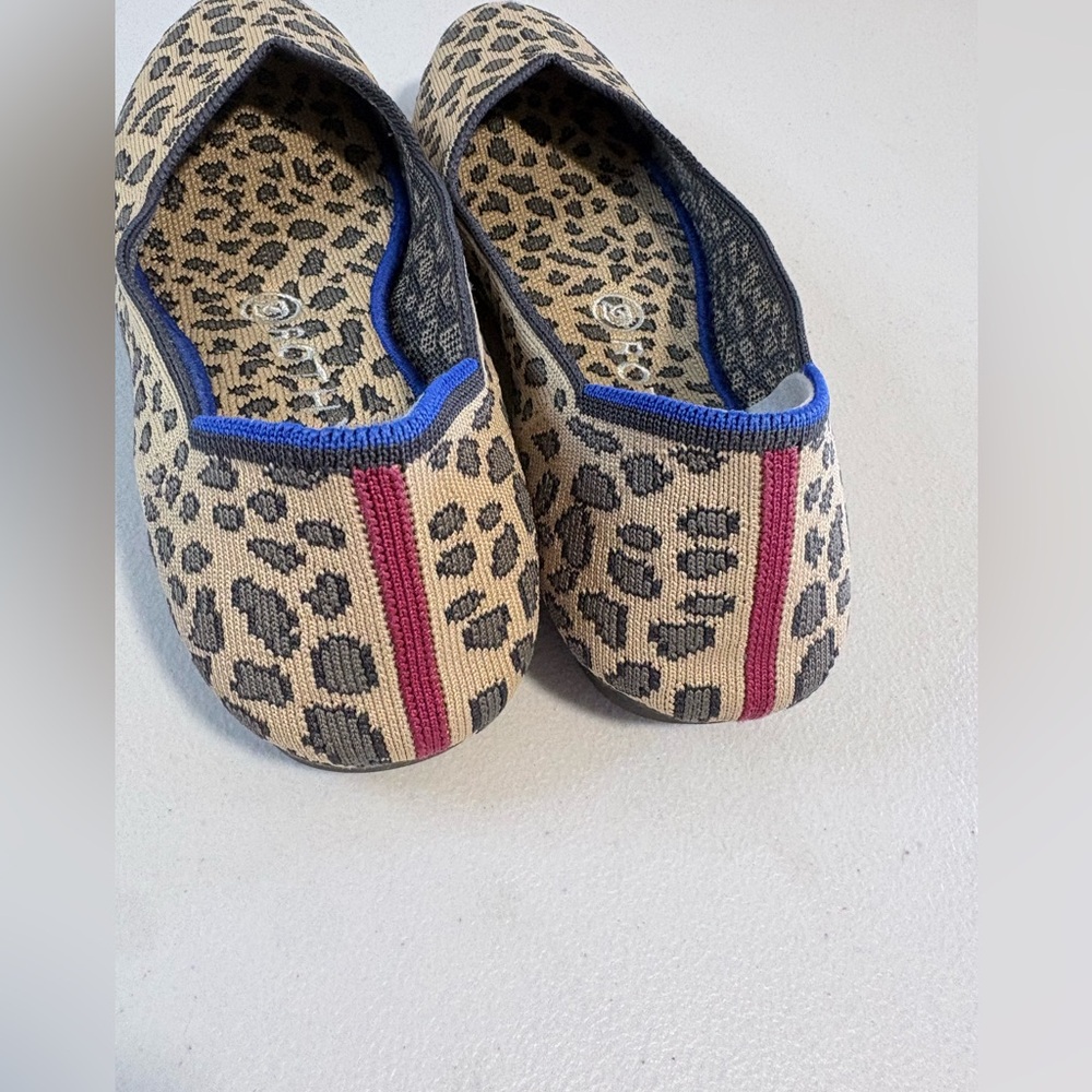 Rothy’s The Flat | Leopard Print Knit Flats | Size 7.5 - Picture 6 of 14